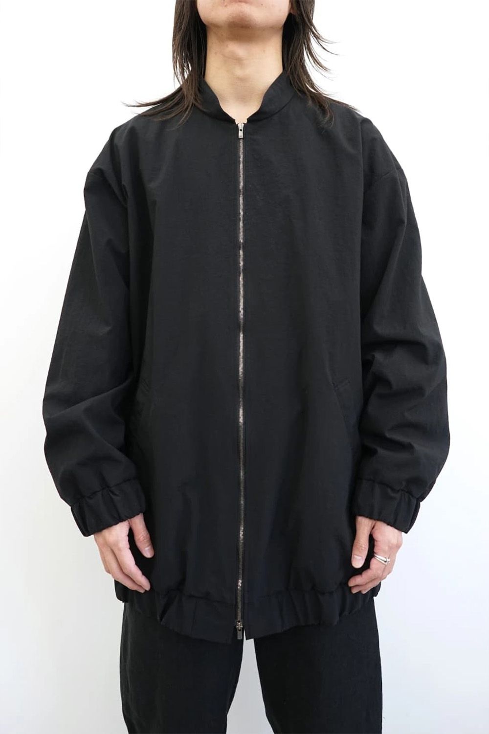 Water-repellent Oversized Zip-Up Blouson