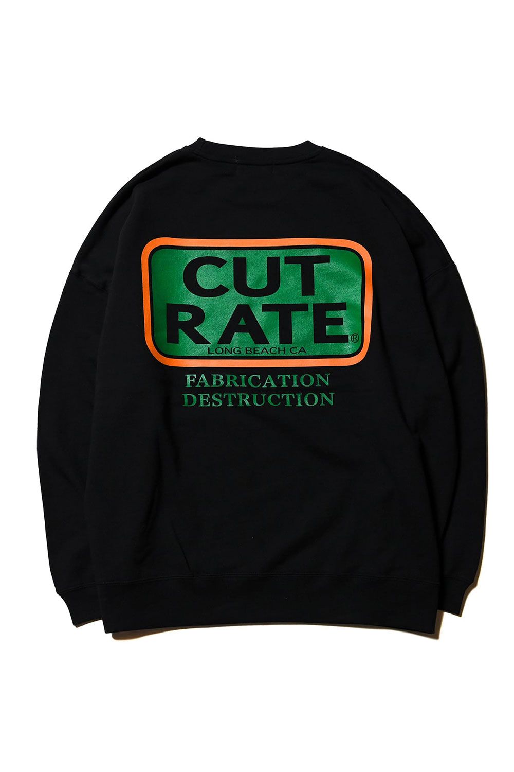 BOX LOGO DROPSHOULDER CREW NECK SWEAT / ブラック