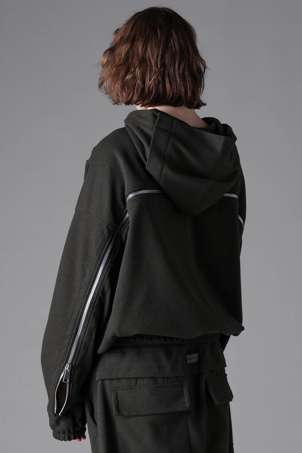 Knit Jersey Zip Hoodie Blouson