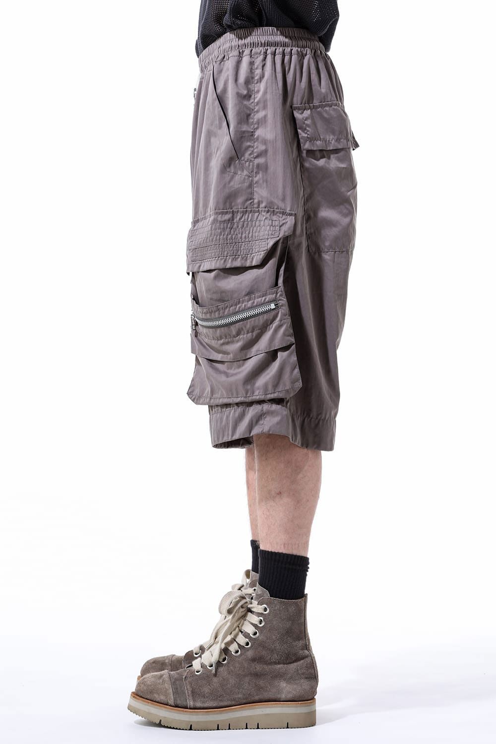 ナイロンカーゴショーツ / Nylon Cargo Pants / ブラック / ag-11023-2