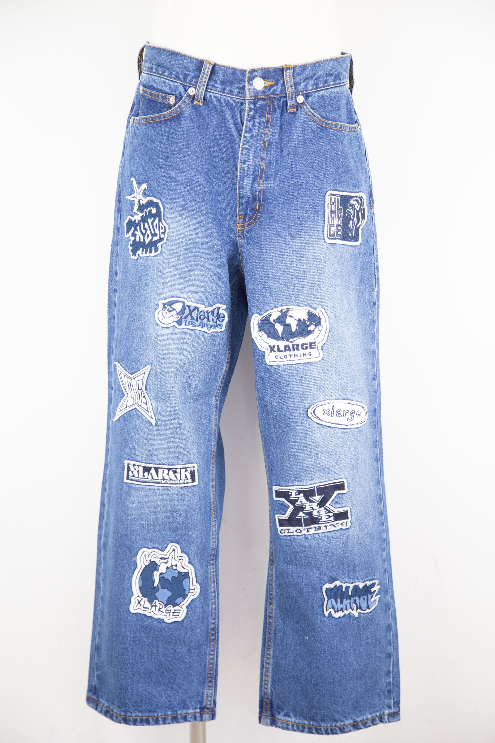 XLARGE - PATCHED DENIM PANTS / インディゴ | Tempt