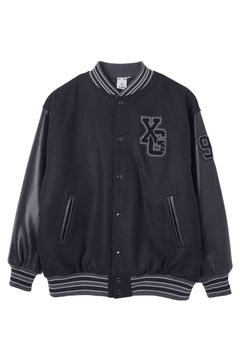 X-girl - COLLEGE LOGO STADIUM JUMPER / ブラック | Tempt