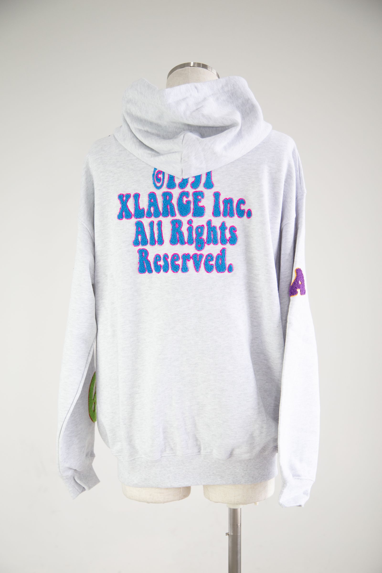 XLARGE - DAISY ZIP HOODED SWEAT / アッシュ | Tempt