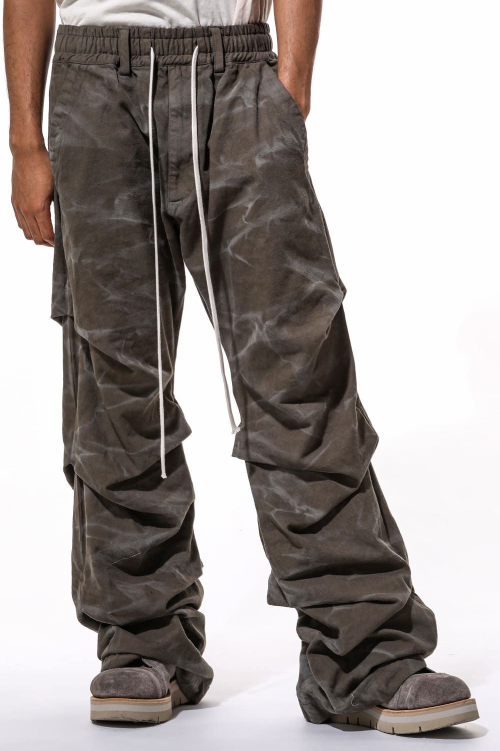 Vintage Dyed Tuck Buggy Pants / カーキ