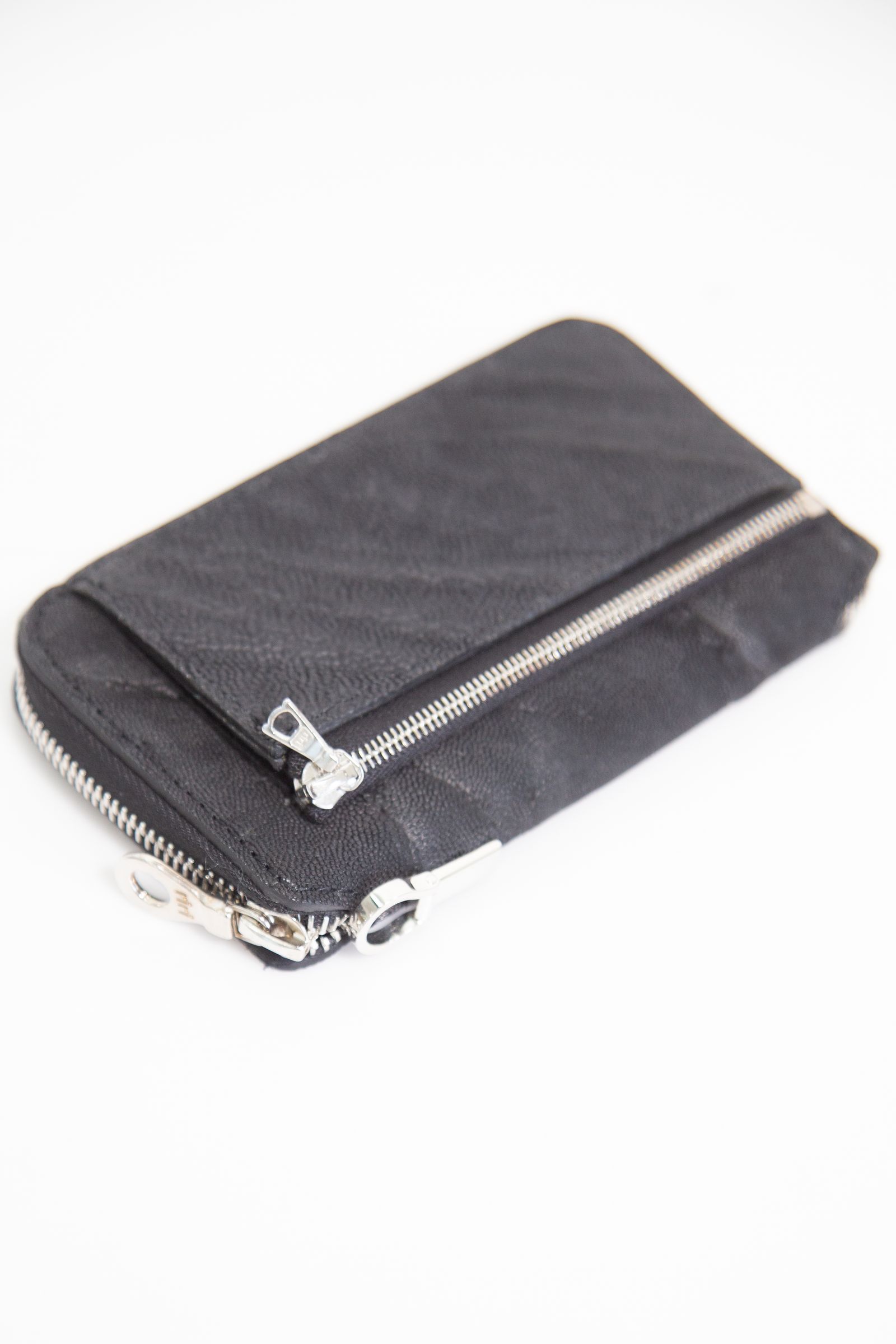 [887-05] ELEPHANT MEDIUM ROUND FASTNER WALLET / ブラック