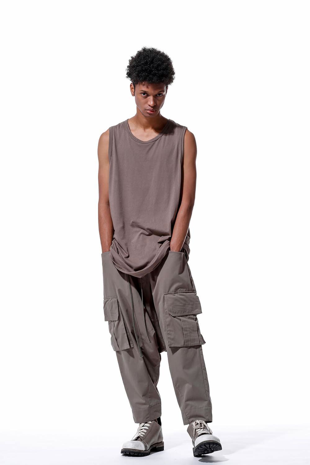 ロングタンクトップ / Long Tank Top / ブラウン / ag-6083-1