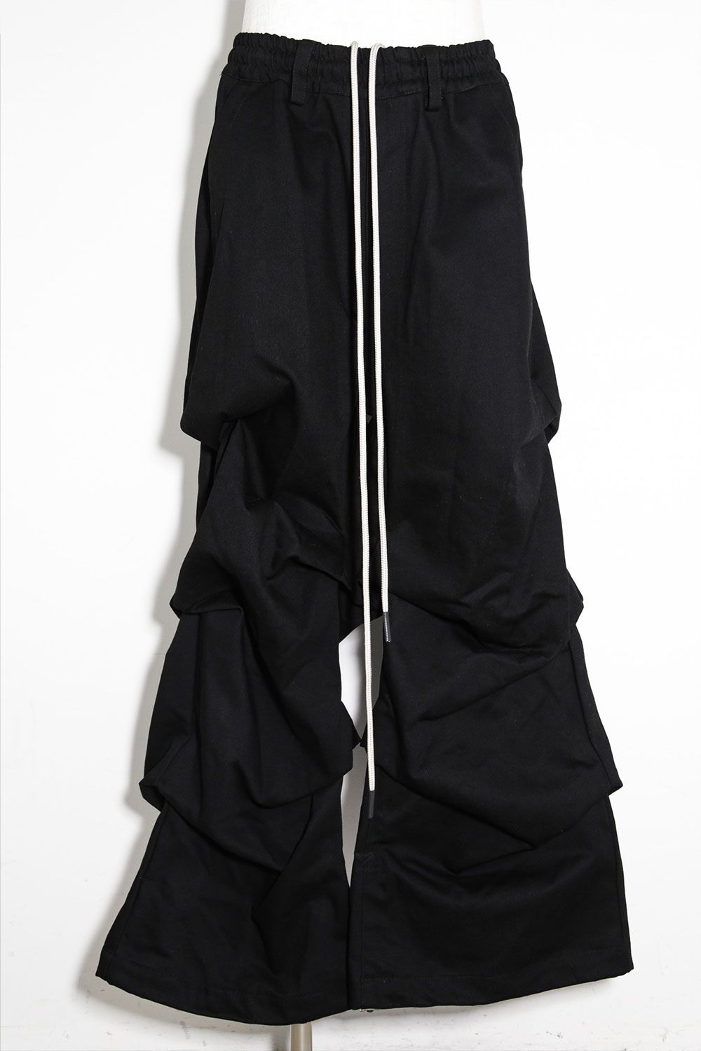 デニムタックワイドパンツ / Denim Tuck Wide Pants / ブラック