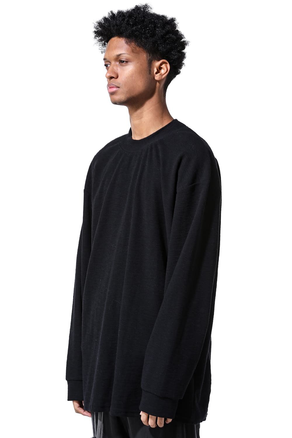 サーフニットリラックスフィットカットソー / Surf Knit Pullover / ブラック / ag-6082