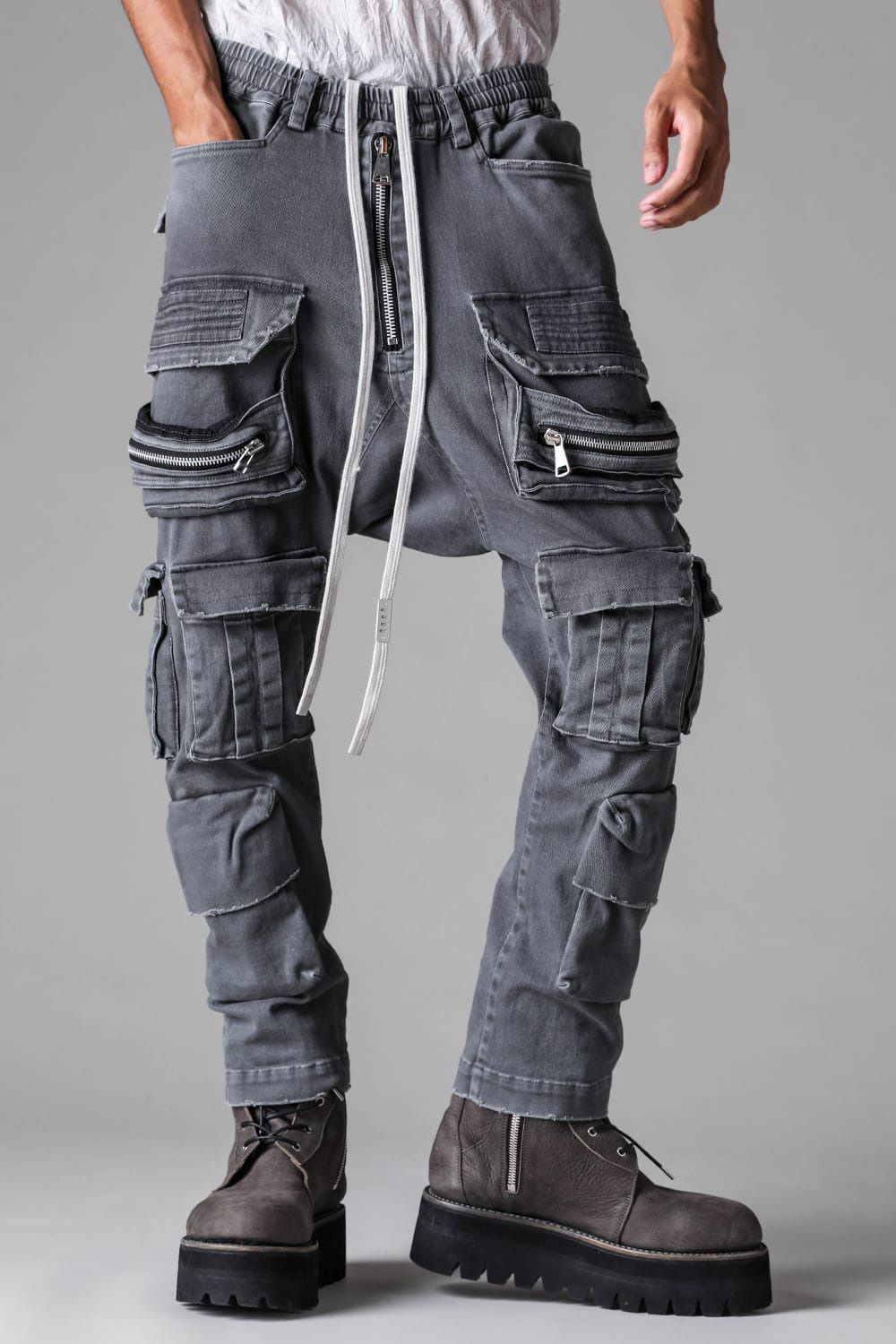 Vintage Dyed Sarouel Flare Pants