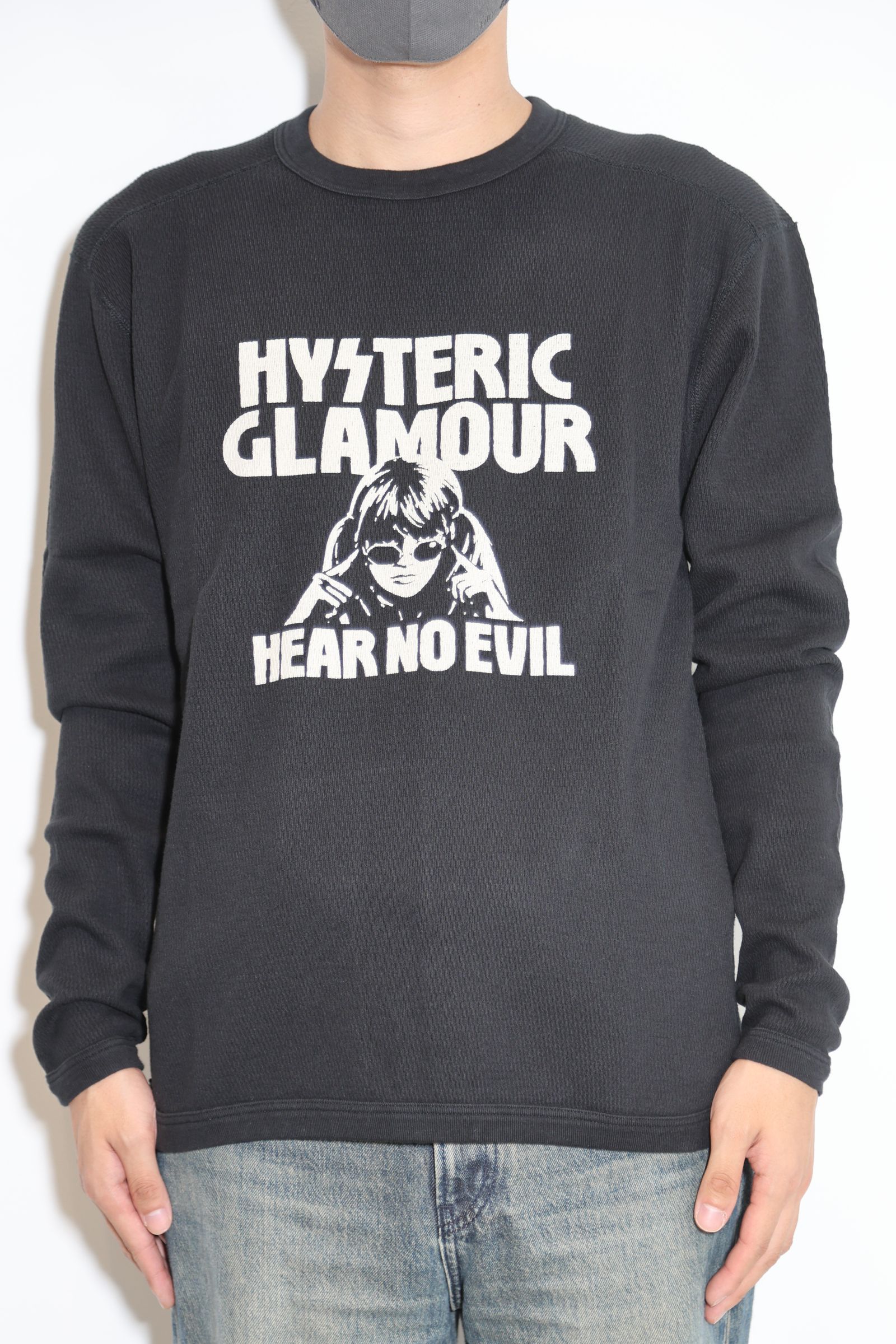 HYSTERIC GLAMOUR - HEAR NO EVIL Tシャツ / ブラック | Tempt