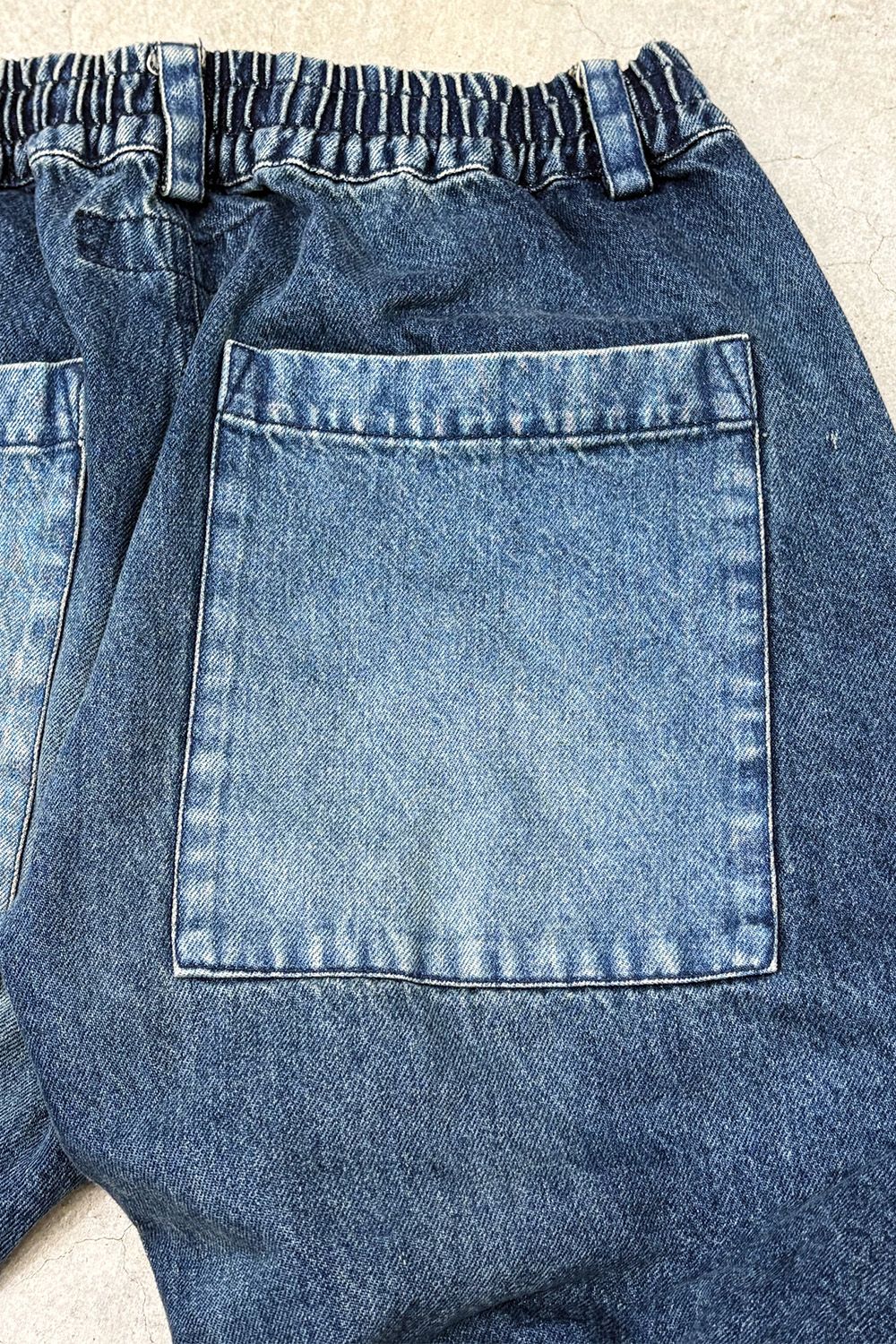 デニムタックスリムバギーパンツ / Denim Tuck Slim Baggy Pants / ブルー / ag-8060