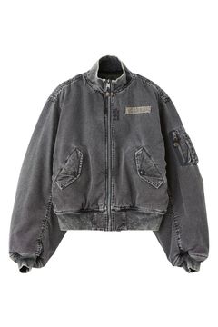 REVERSIBLE FADED MA-1 JACKET / ブラック