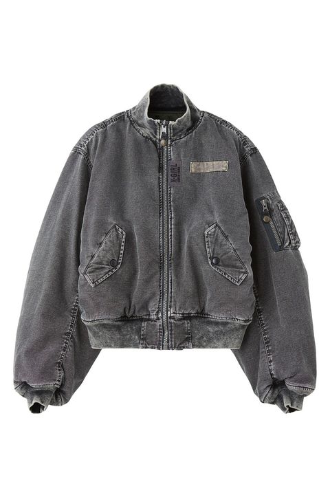 REVERSIBLE FADED MA-1 JACKET / ブラック