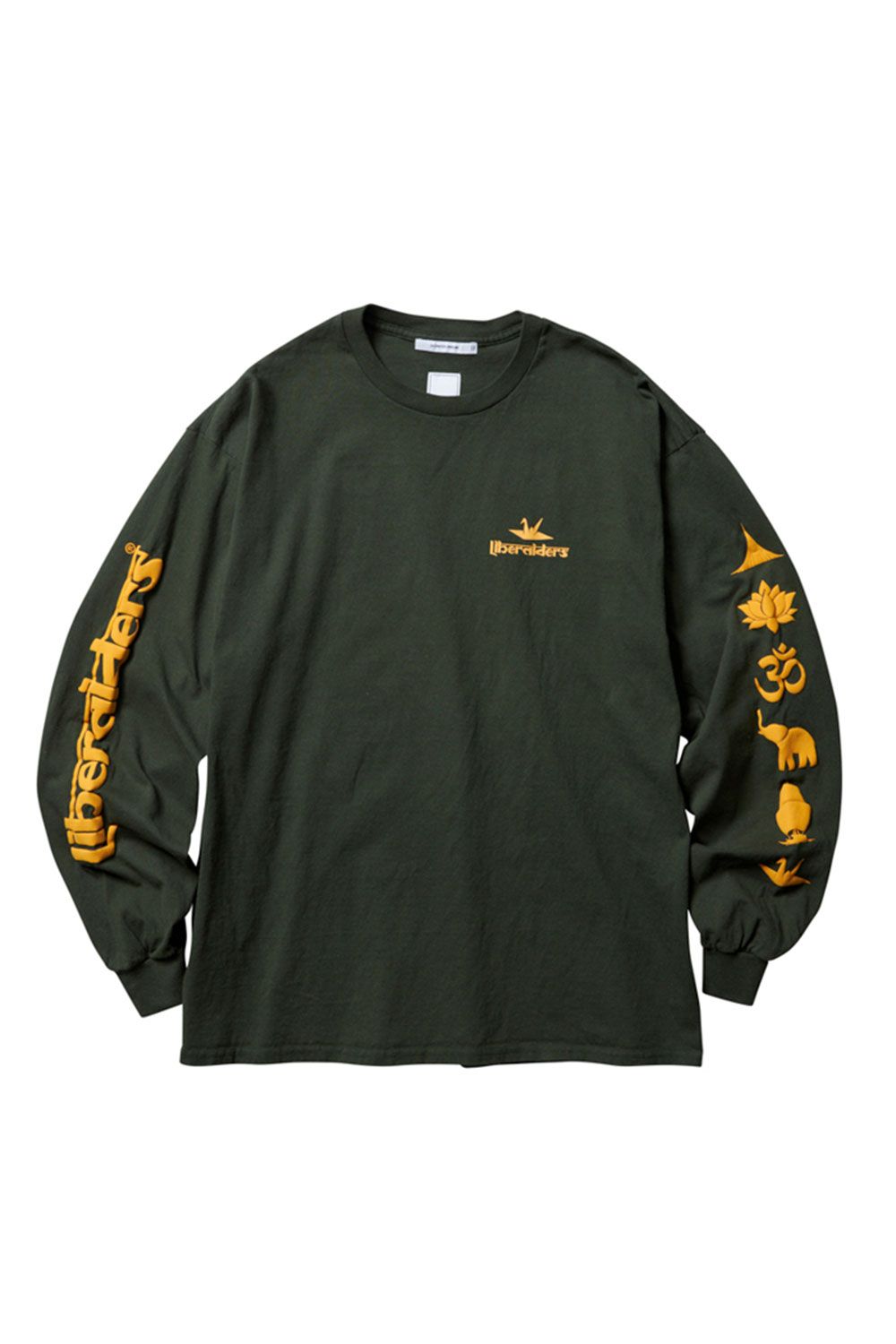 SLEEVE LOGO L/S TEE / グリーン