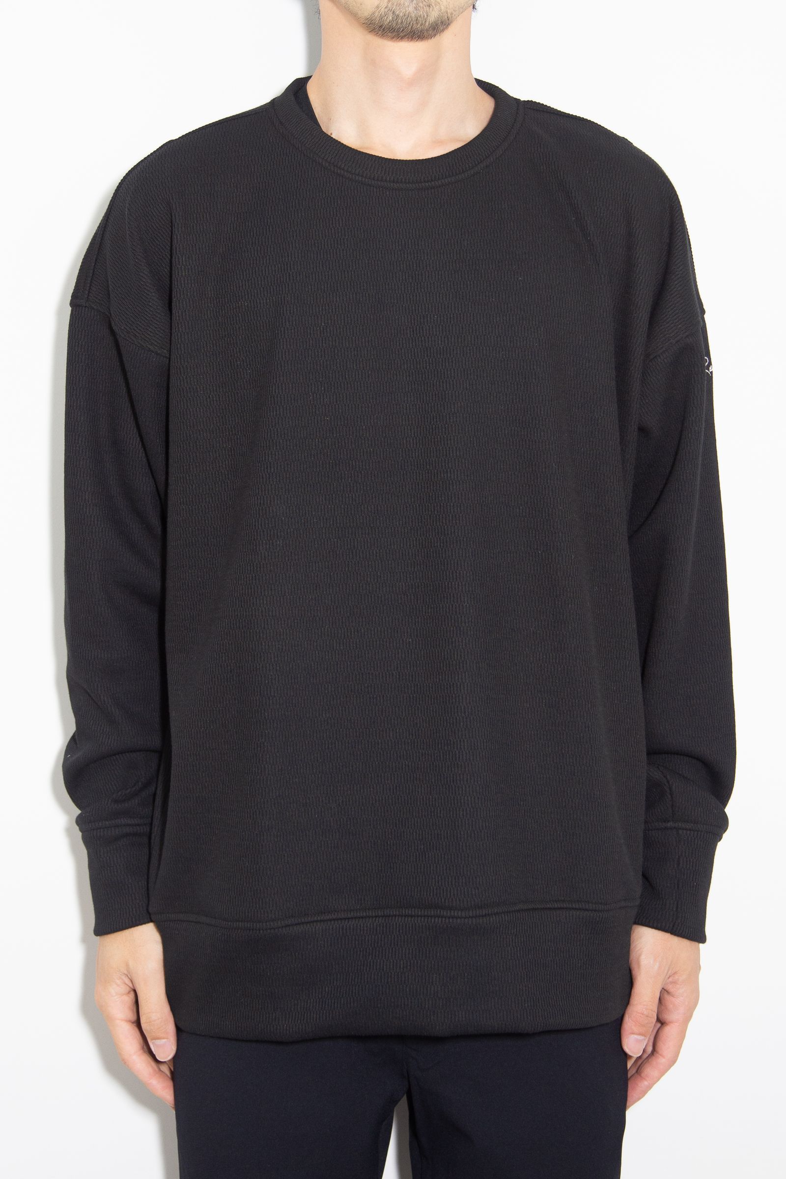 【人気継続商品】 thermal loose trainer / ブラック