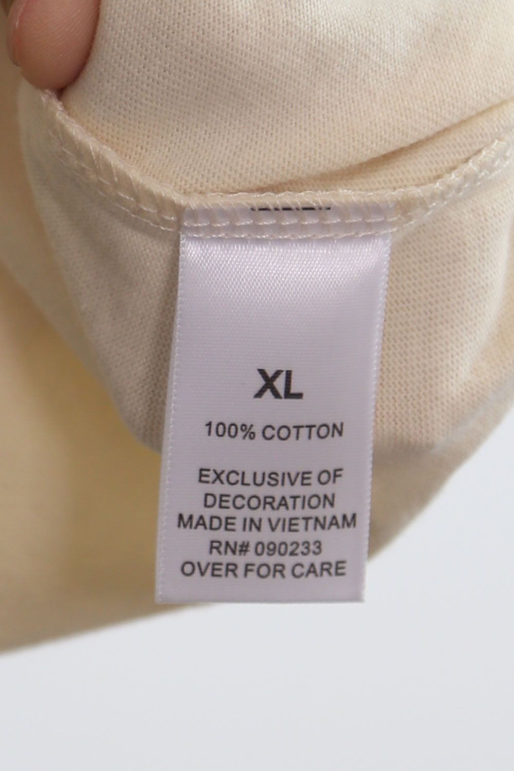 21SS BACK LOGO S/S TEE / クリーム