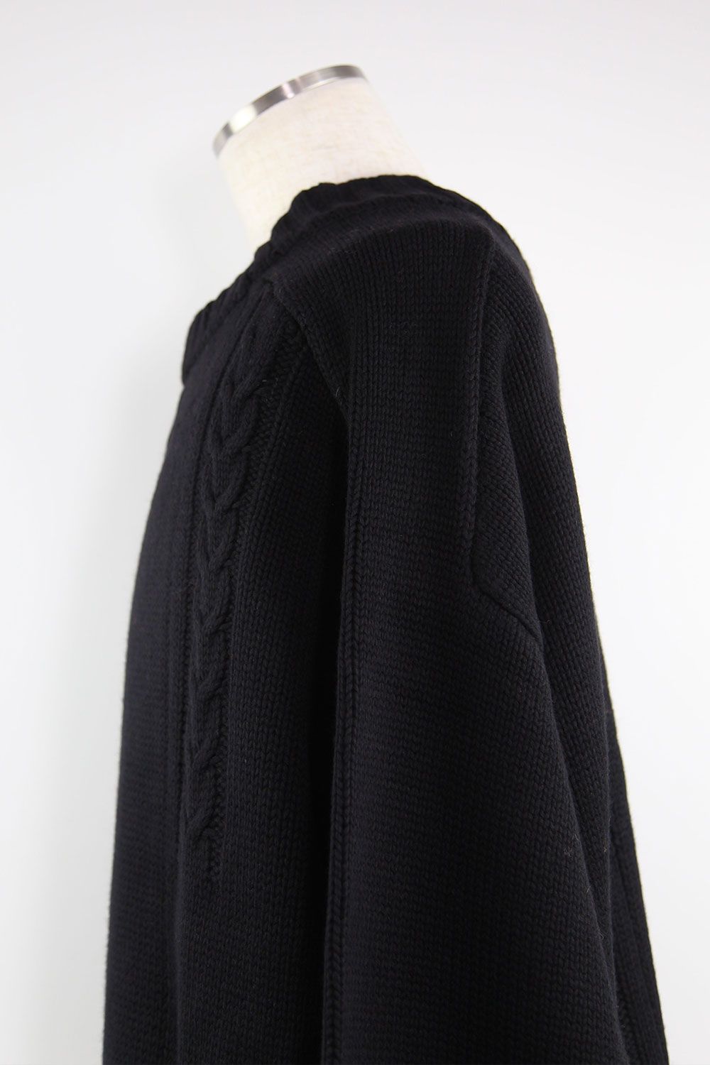 ローゲージニットプルオーバー / Low Gauge Knit Pullover / ブラック
