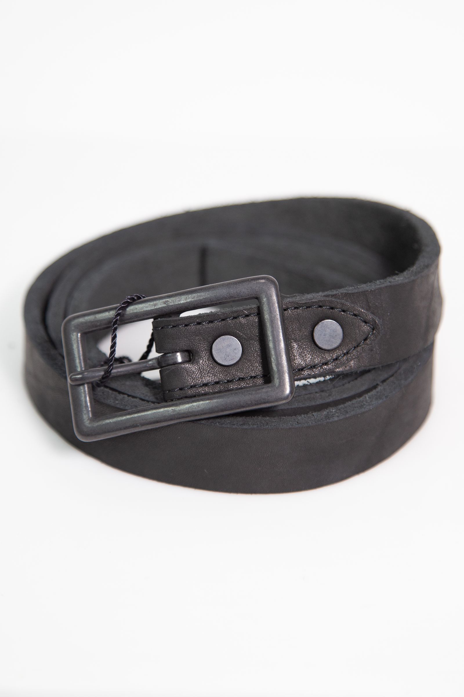 JP SHOULDER GARMENT-DYED BUCKLE BELT【25mm】 / ブラック