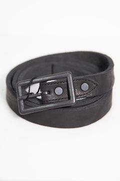 JP SHOULDER GARMENT-DYED BUCKLE BELT【25mm】 / ブラック