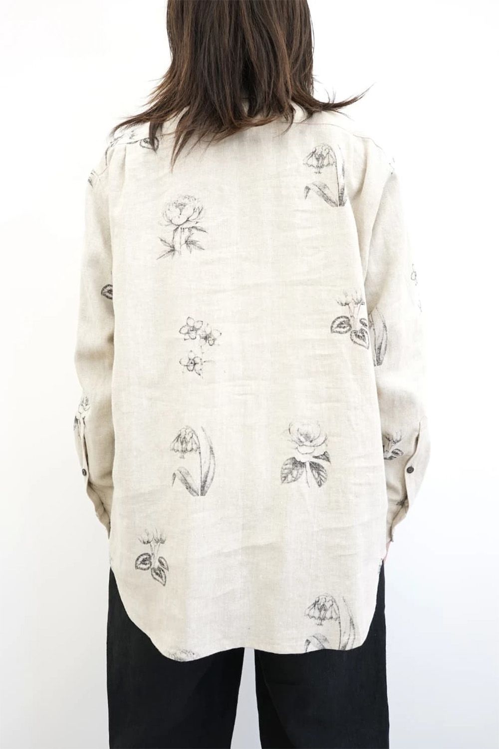 Botanical Print Dress Shirt
