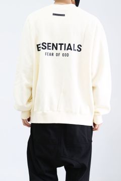 21SS BACK LOGO SWEAT (RUBBER) / クリーム
