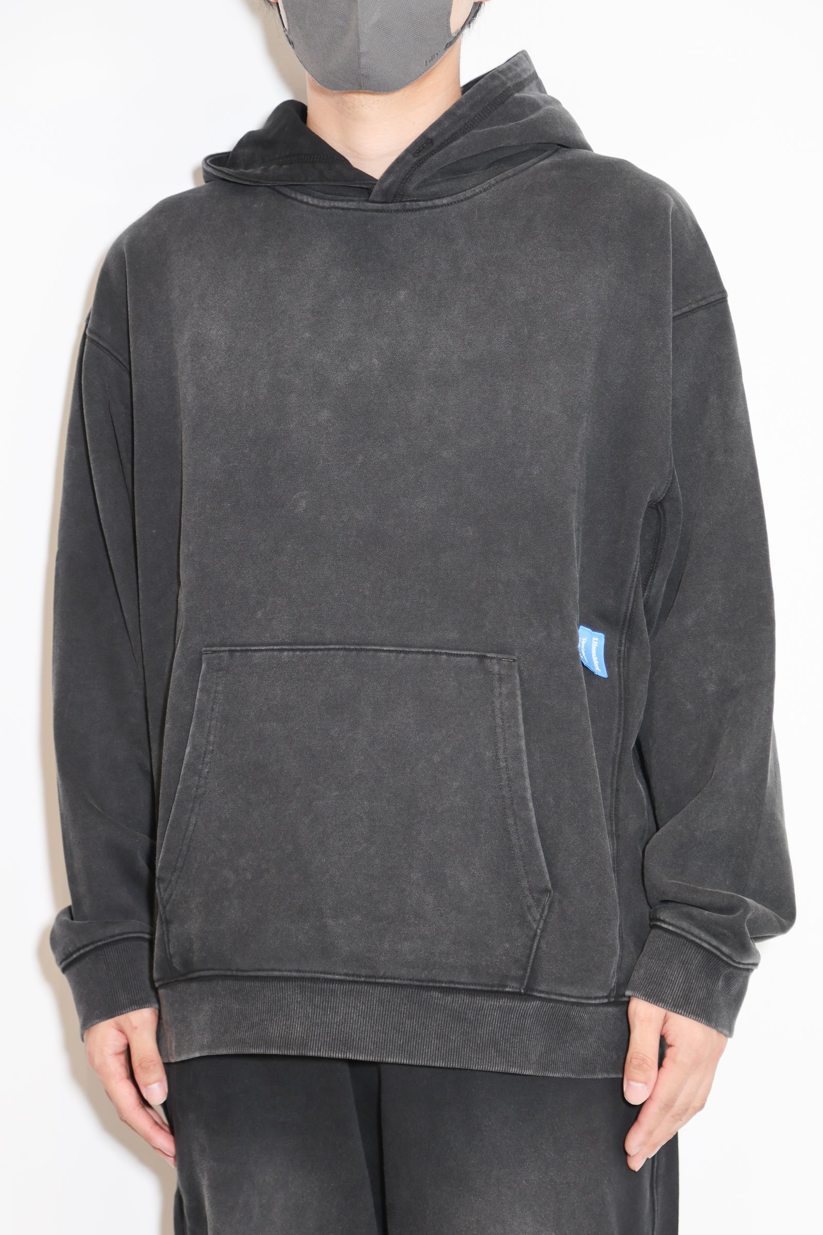 GARMENT DYED HOODIE / ブラック