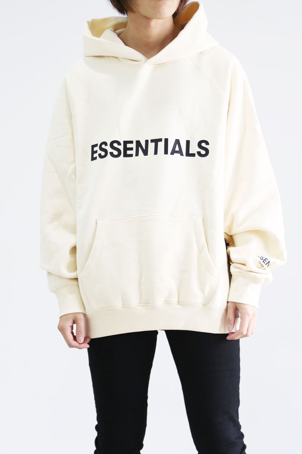 ESSENTIALSエッセンシャルズ FRONT LOGO HOODIE S-