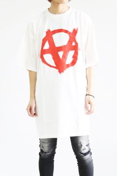 ANARCHY GOTHIC LOGO T-SHIRT / ホワイト×レッド