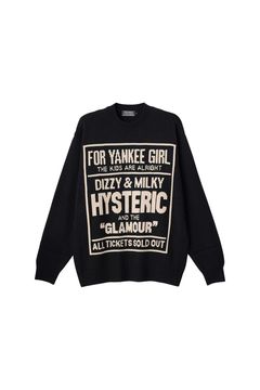 DIZZY & MILKY編込 セーター / ブラック