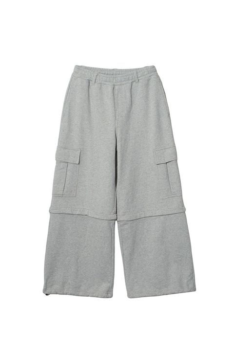 EMBLEM POCKET 2WAY BUGGY SWEATPANTS / アッシュ