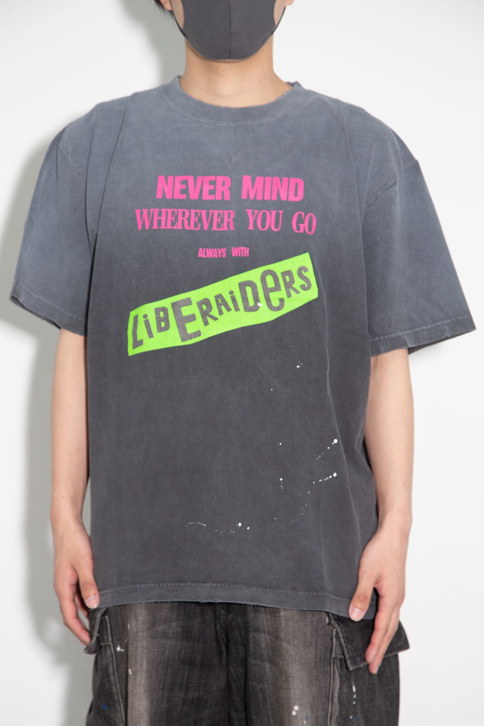 FADED PUNK LOGO TEE / ブラック