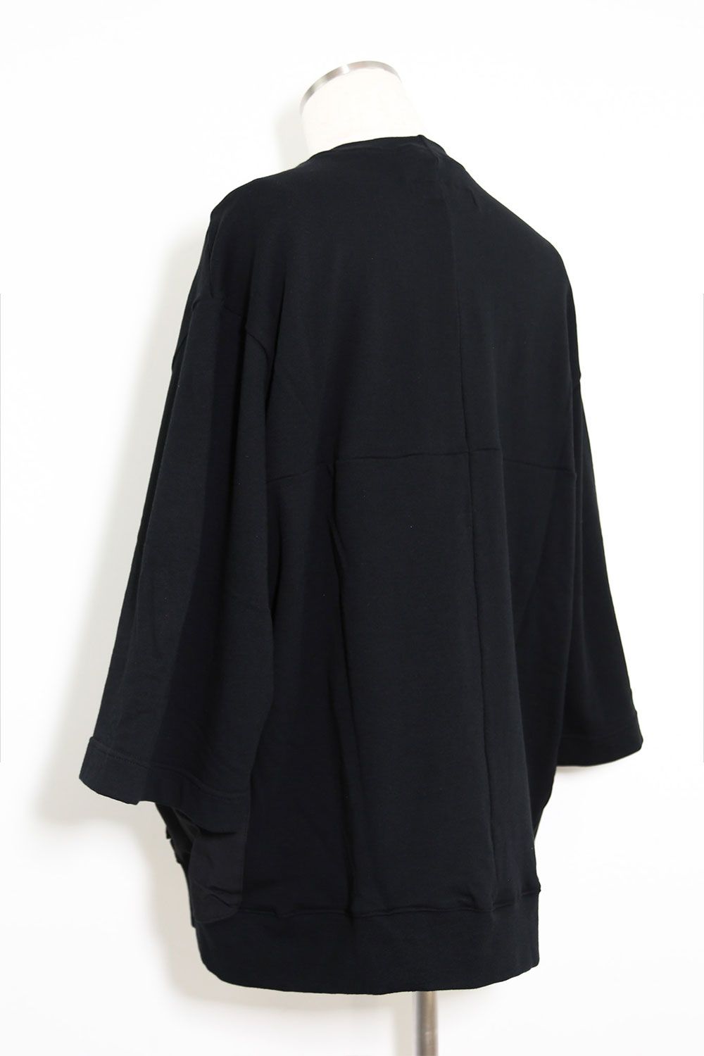 Nylon Combi Sweat Top / ブラック