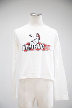 FLAME GIRL ショート丈Tシャツ / ホワイト