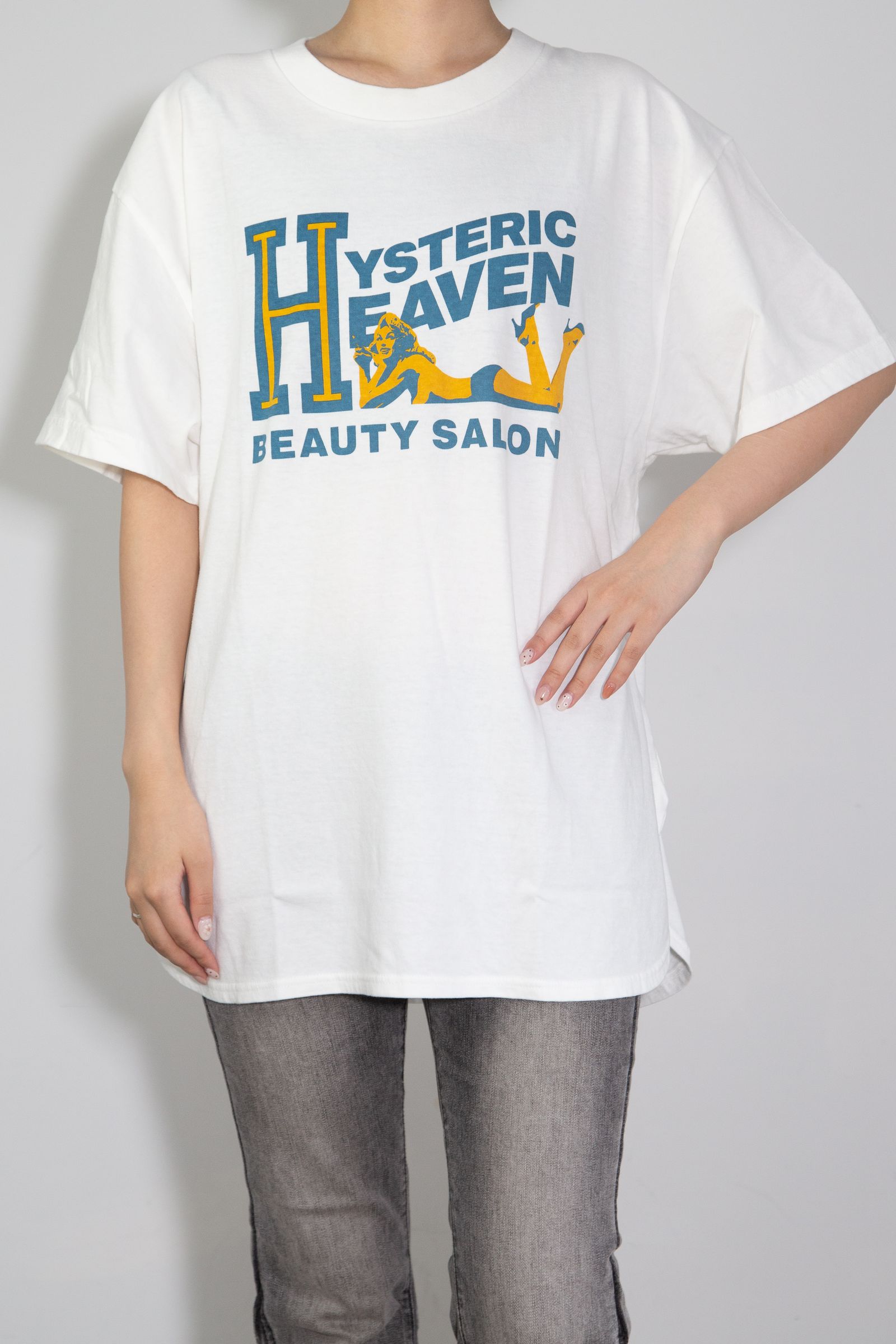 H BEAUTY SALON オーバーサイズTシャツ / ホワイト