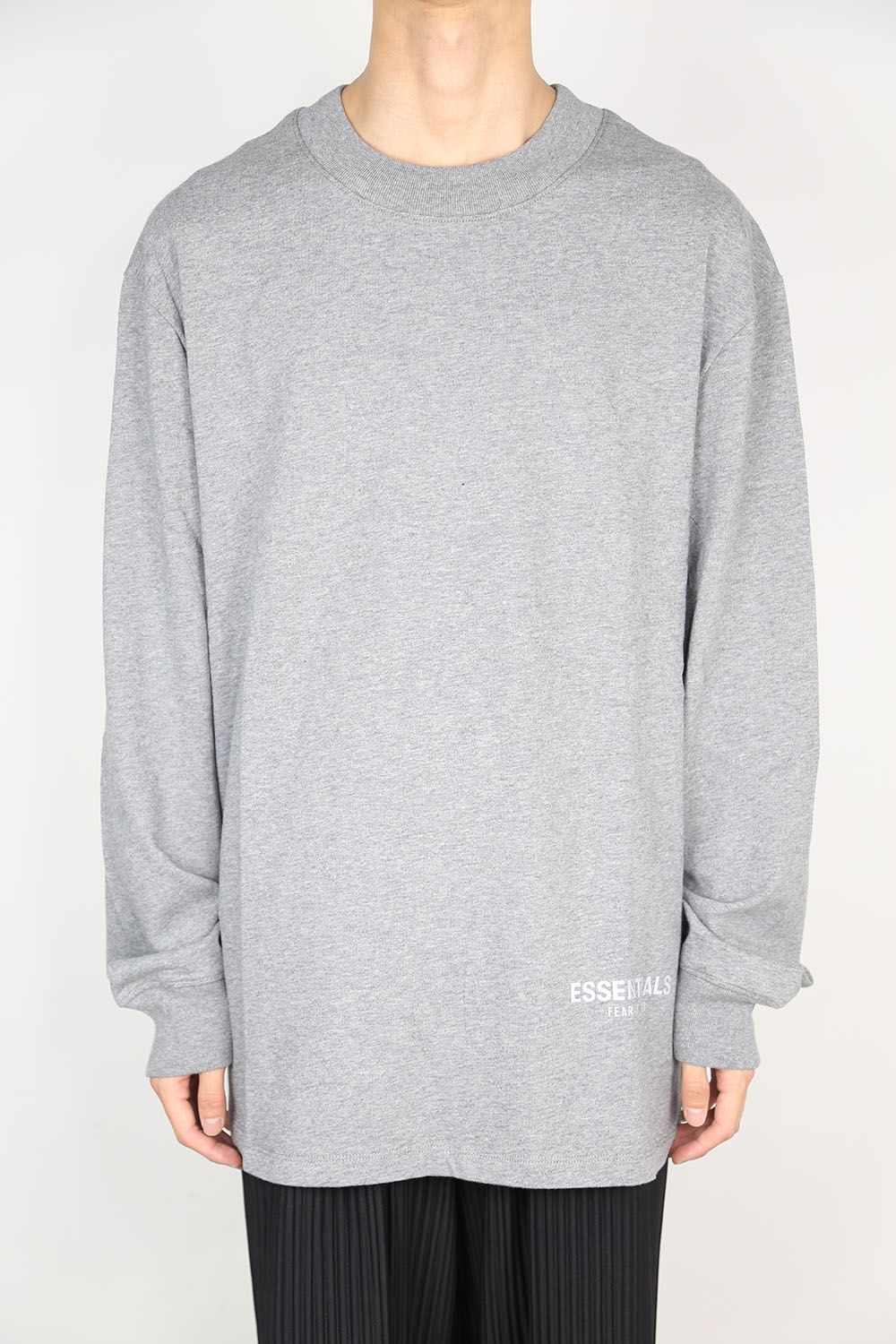 REFLECTOR LOGO L/S TEE / スノーグレー
