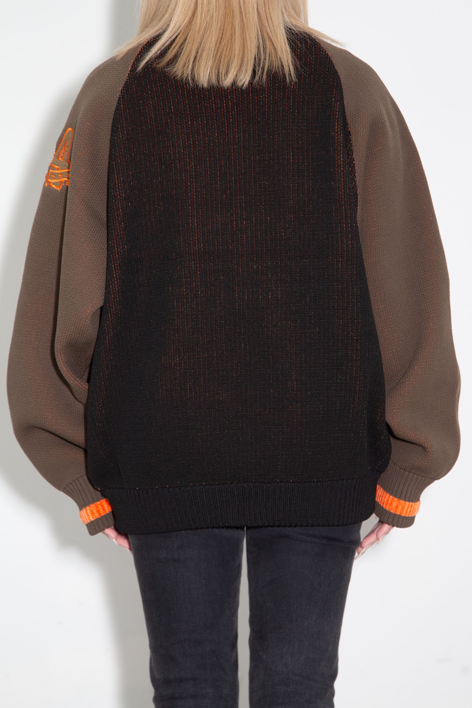 [ラスト1点 サイズM] STADIUM KNIT JACKET / ブラウン