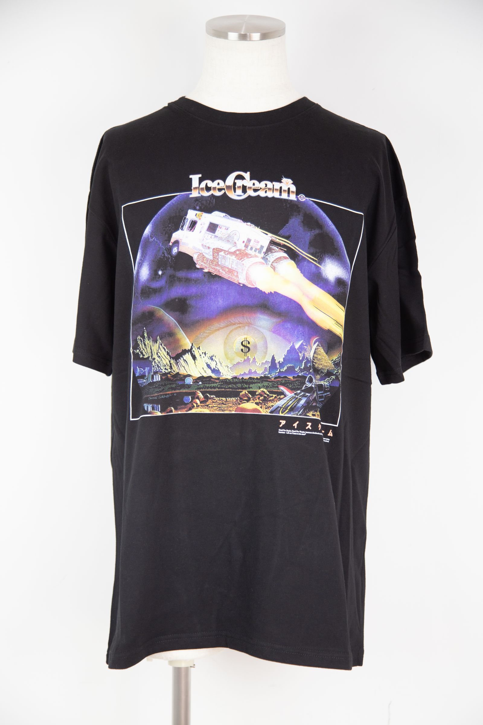 【ICECREAM】STAR CONES T-SHIRT / ブラック