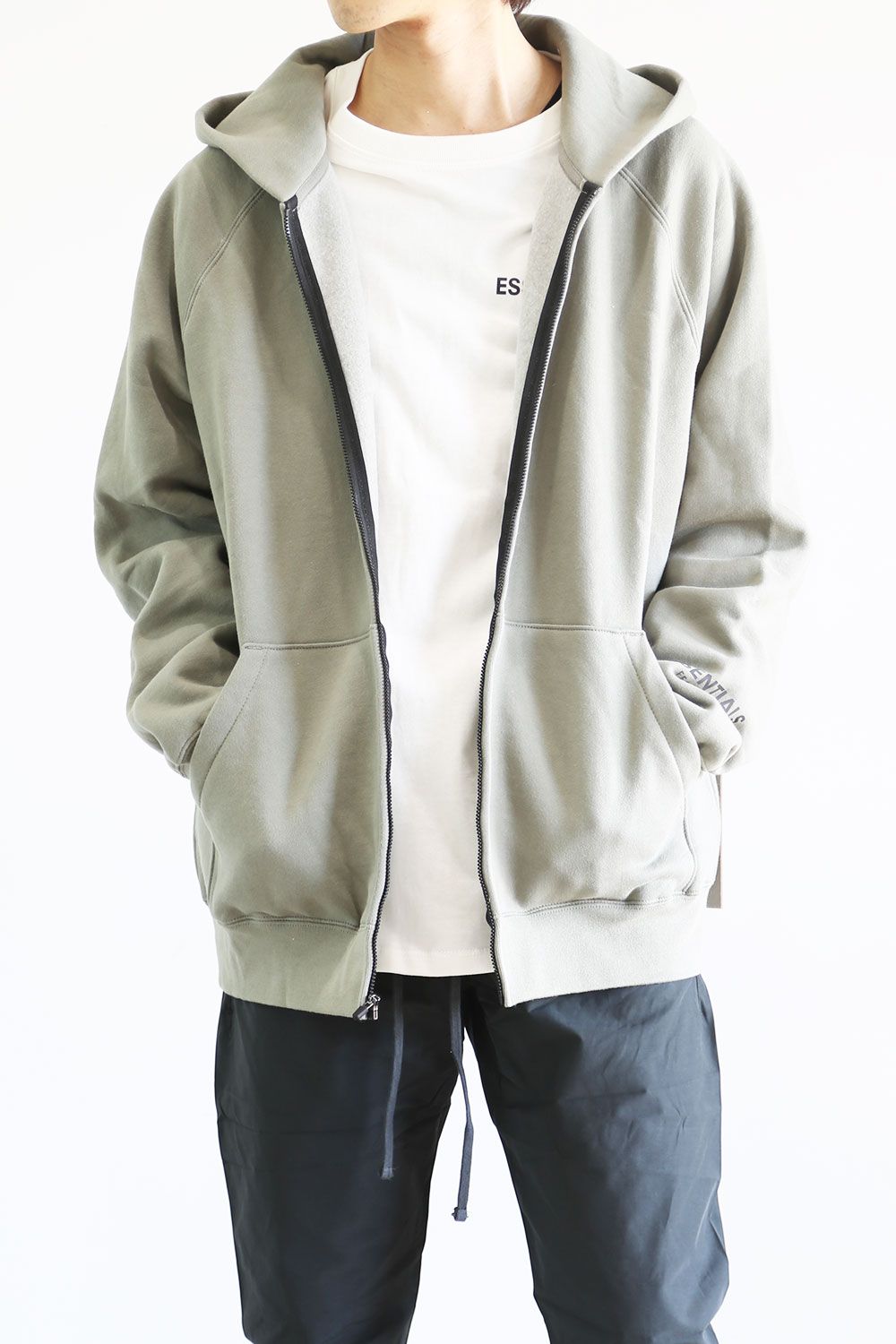 FULL ZIP HOODIE / セージ