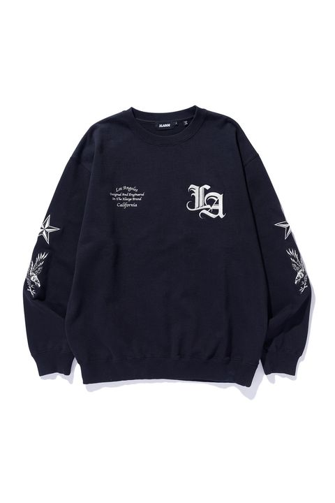 VARSITY CREWNECK SWEATSHIRT / ブラック