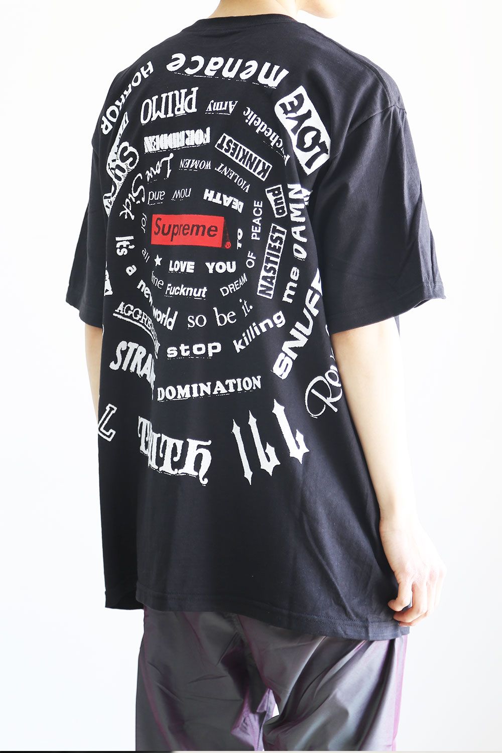 Tシャツ/カットソー(半袖/袖なし)XL Spiral tee  Black