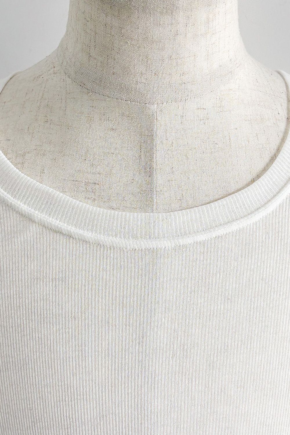 RIB LONG TANK TOP / アイボリー