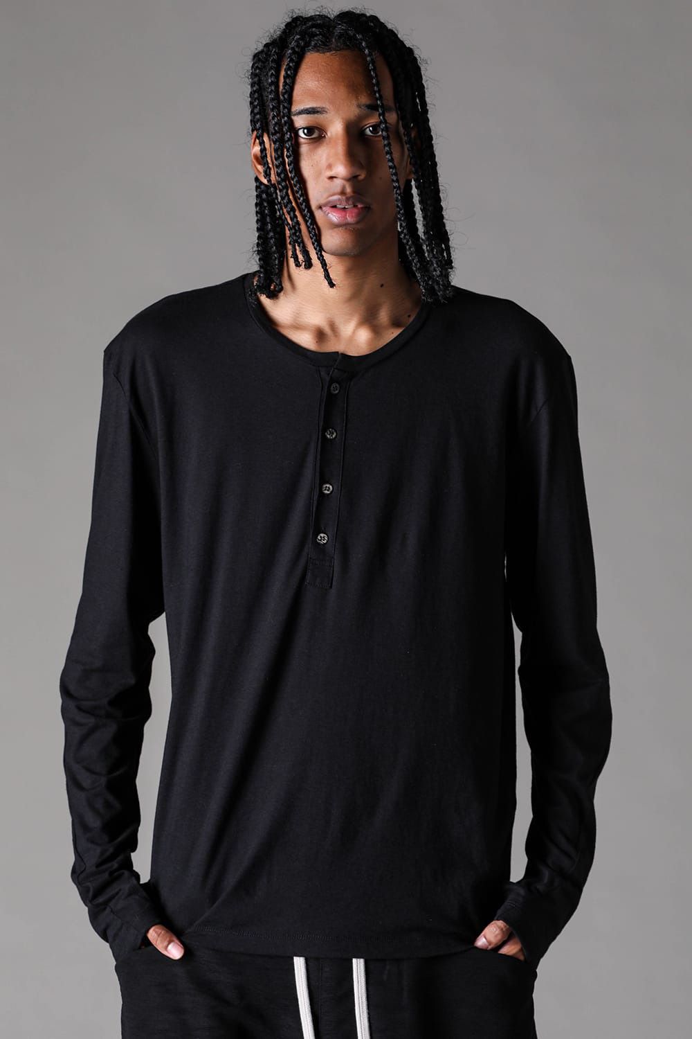 Henley Neck Long Sleeve