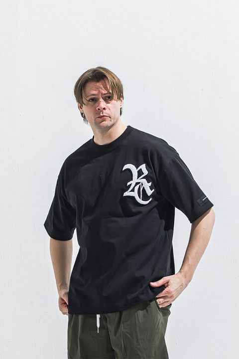 RC OVER  TEE / ブラック×ホワイト