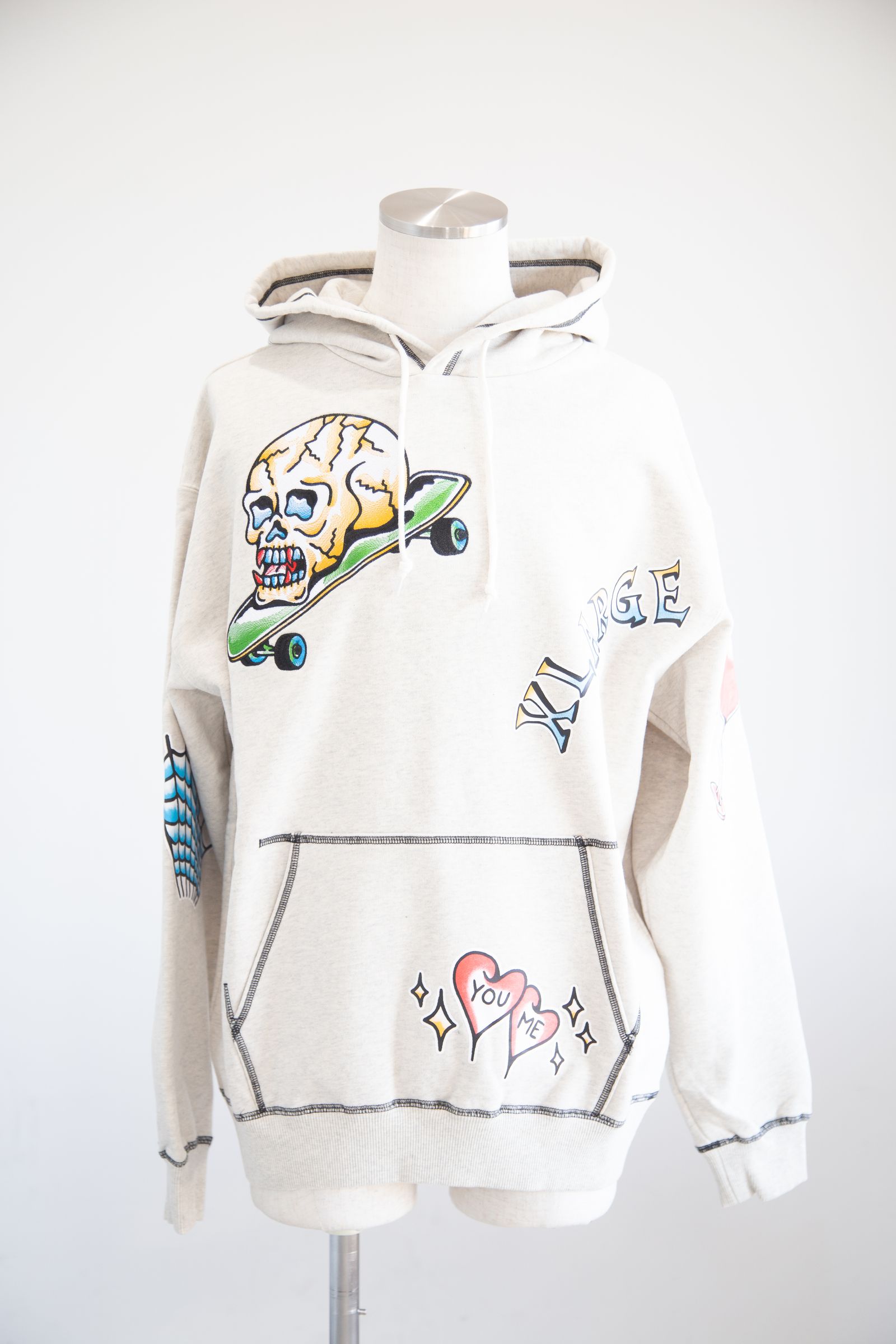 GOOD TIME HOODED SWEATSHIRT / オフホワイト
