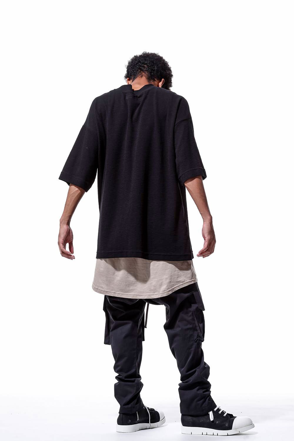 サーフニットオーバーサイズTシャツ / Surf Knit Over Size T-Shirts / ブラック