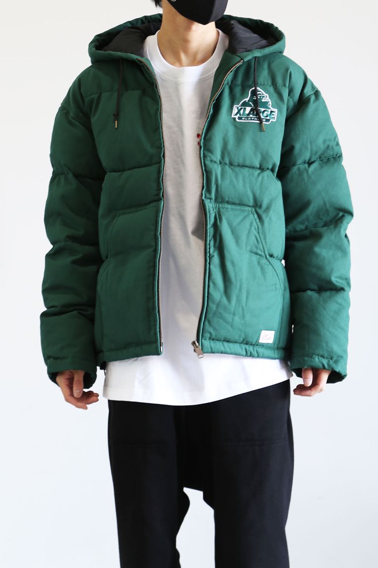 XLARGE - DUCK ACTIVE PUFFER JACKET / ダークグリーン | Tempt