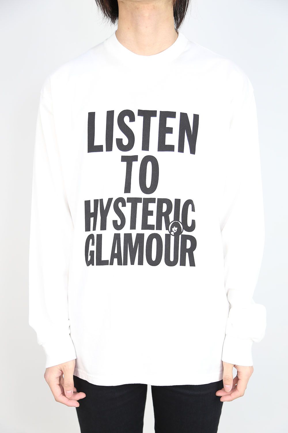 HYSTERIC GLAMOUR - LISTEN TO HG Tシャツ / ホワイト | Tempt