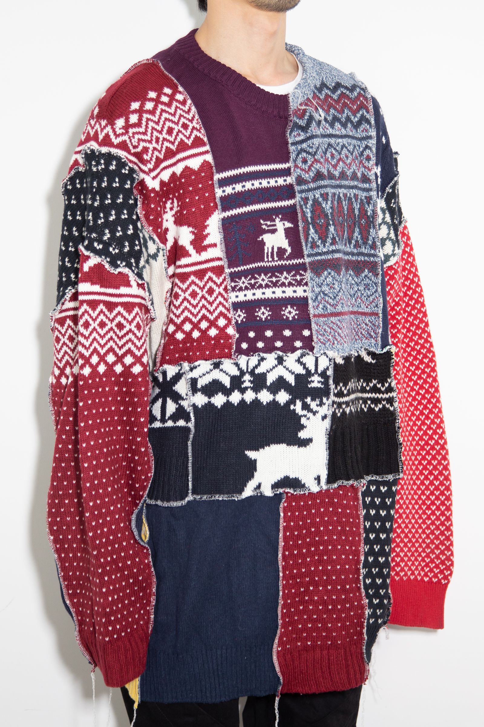 Nordic Patchwork Sweater / B