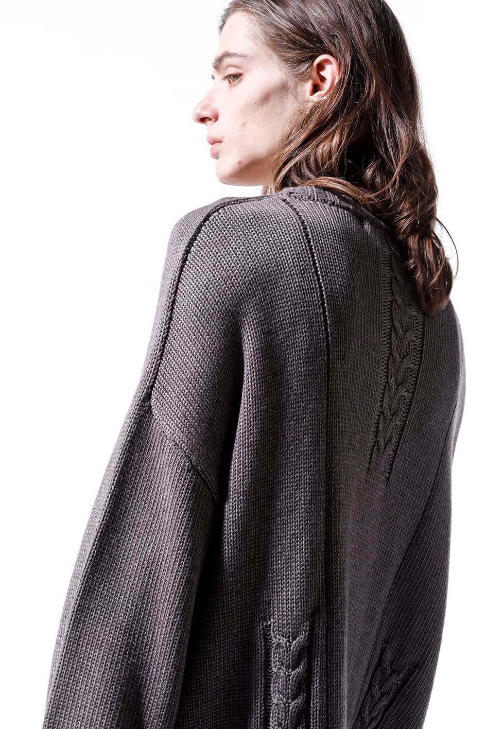 ローゲージニットプルオーバー / Low Gauge Knit Pullover / ブラック