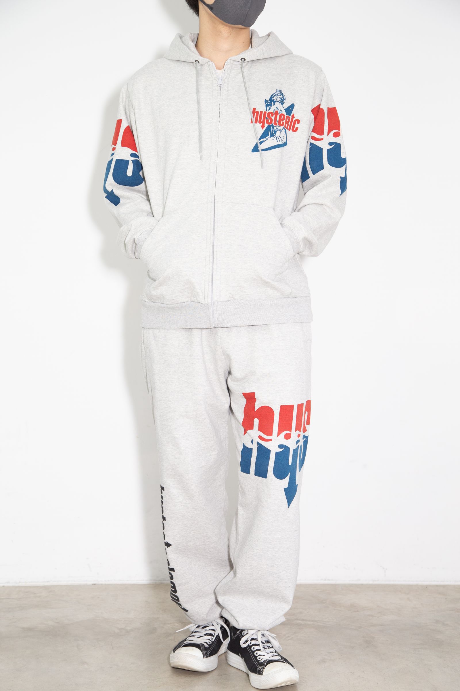 HYS FLARE LOGO スウェットパンツ / グレー